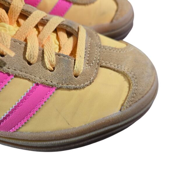 Adidas Gazelle Bold sneakers in the "Spark Yellow/Lucid Pink" size 6.5 - Picture 4 of 11